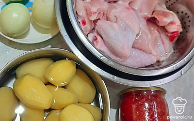 Приготовить все ингредиенты. 