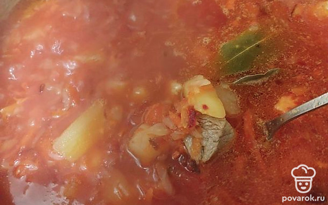 Борщ классический со свининой — Рецепт с фото