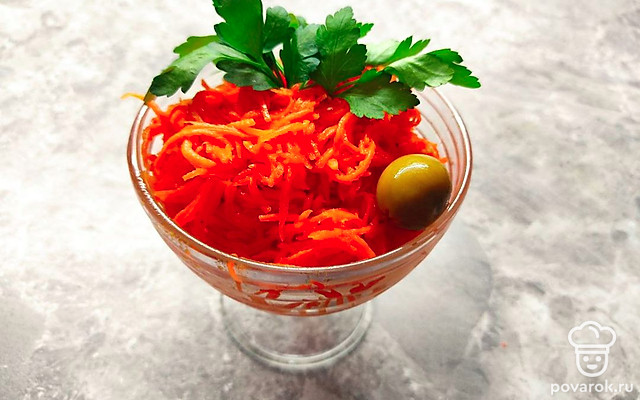 Пикантная морковь по-корейски — Рецепт с фото