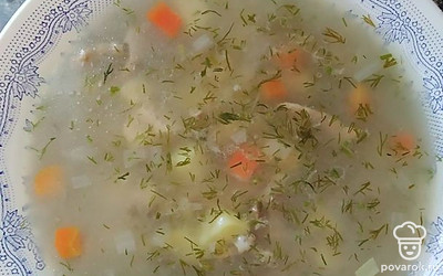 Подавать горячим! Из супа убрать утиные косточки, оставить только мясо!