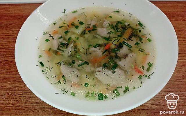 Суп овощной с куриными бедрышками — Рецепт с фото