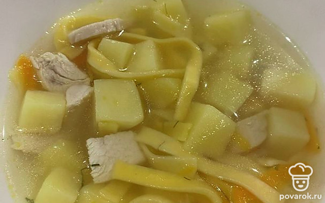 Суп-лапша «Диетическая» — Рецепт с фото