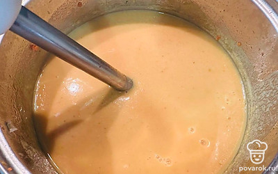 Блендером перебейте все в пюре.