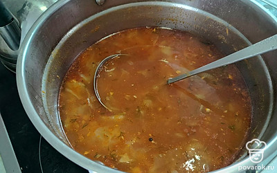 Супчик готов. Он хорош как в горячем, так и в прохладном виде. Приятного аппетита.