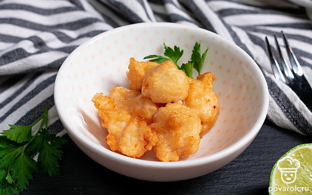 Пончики из кальмара — Рецепт с фото