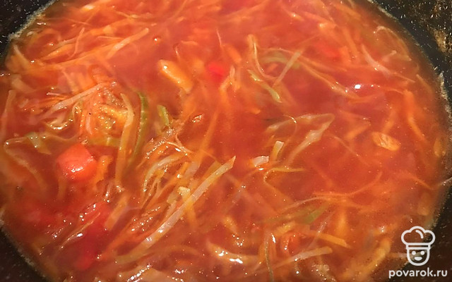 Постный борщ красный «Деревенский» — Рецепт с фото