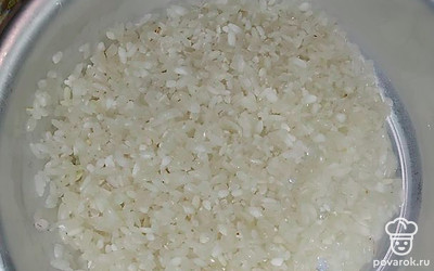Рис промыть, убрать сор.