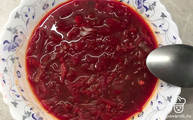 Свекольник с капустой — Рецепт с фото