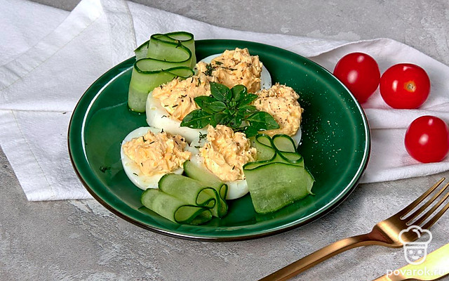 Закуска на скорую руку из яиц — Рецепт с фото