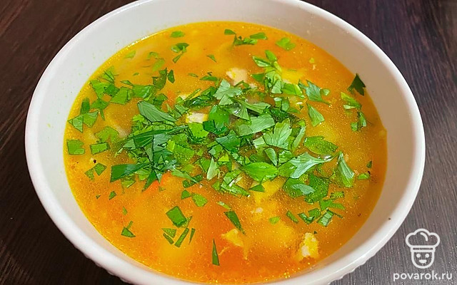 Суп-лапша с курицей и петрушкой — Рецепт с фото