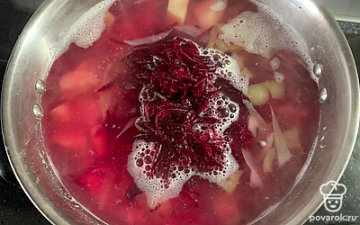 Добавить свеклу.