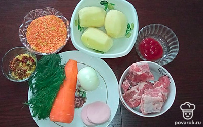 Подготовьте ингредиенты. 