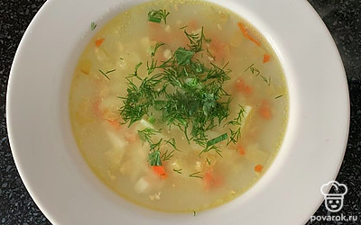 Перед подачей посыпать зеленью.