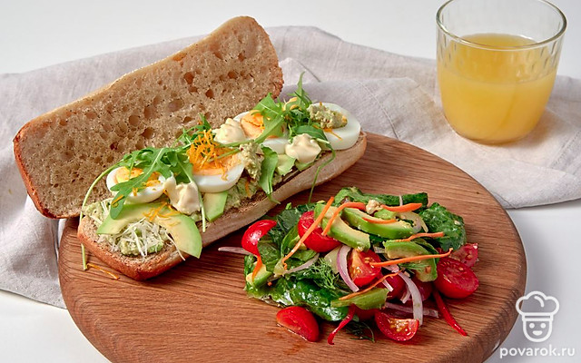 Чиабатта с авокадо — Рецепт с фото