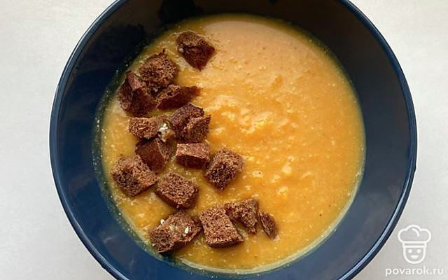 Тыквенный крем-суп с кокосовыми сливками — Рецепт с фото