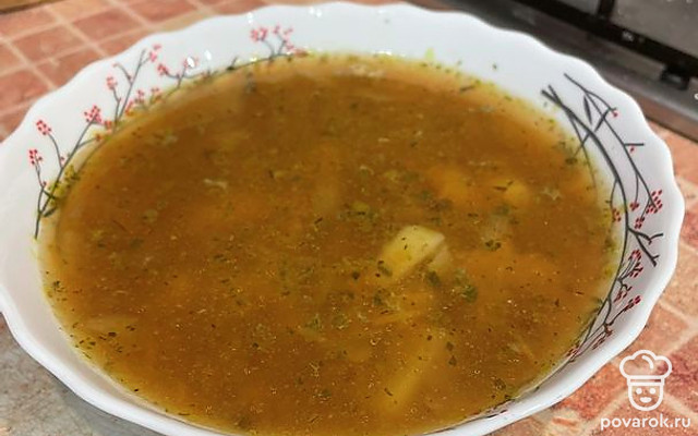 Гороховый суп с копчеными ребрами — Рецепт с фото