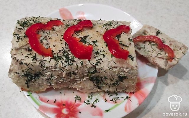 «Парижский аперитив» — террин куриный — Рецепт с фото