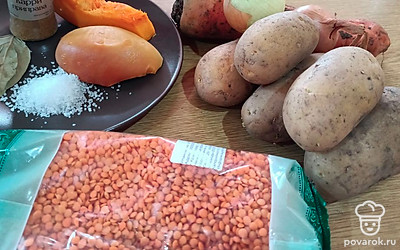 Подготавливаем все продукты. 