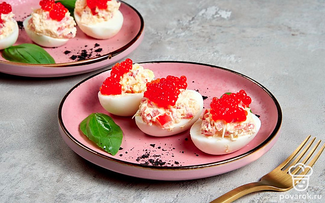 Идеальная закуска — фаршированные яйца — Рецепт с фото