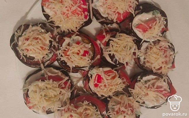 Простая закуска из баклажанов и помидоров — Рецепт с фото