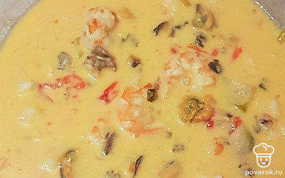 Добавьте рис в суп.