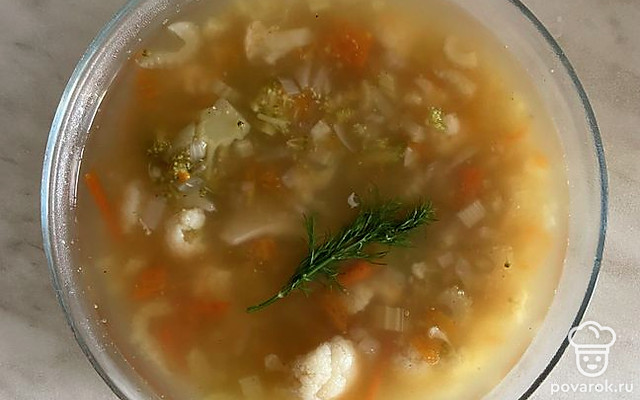 Суп «Минестроне на курином бульоне» — Рецепт с фото