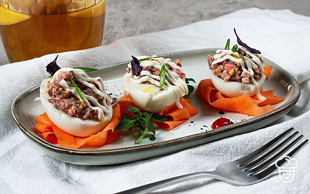 Как приготовить фаршированные яйца — Рецепт с фото