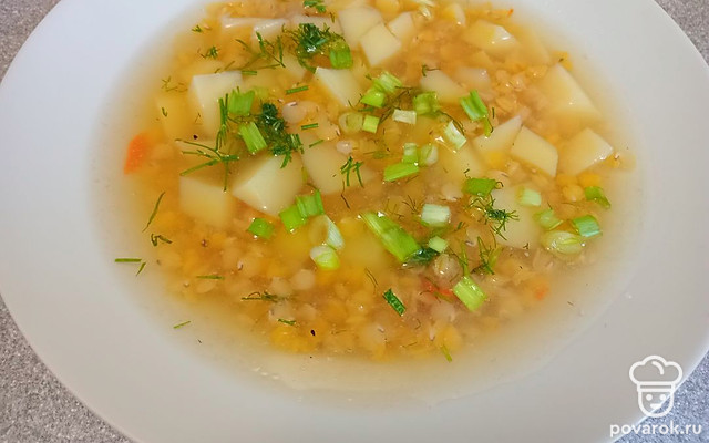 Суп с красной чечевицей на утином бульоне — Рецепт с фото