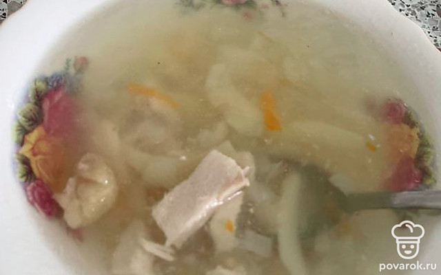 Суп куриный «Домашний с овсянкой» — Рецепт с фото