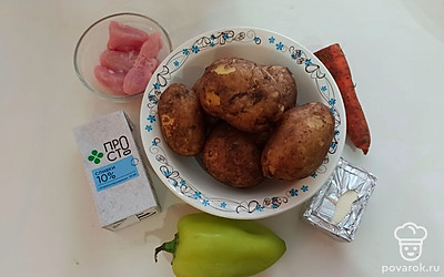 Подготавливаем все ингредиенты.