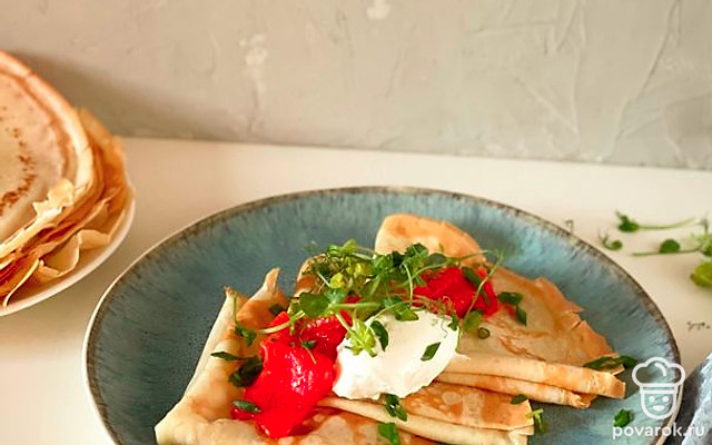 Тонкие блинчики на молоке — Рецепт с фото