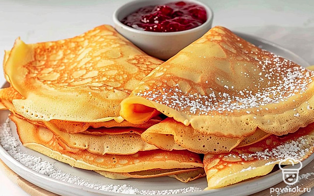 Заварные творожные блинчики — Рецепт с фото