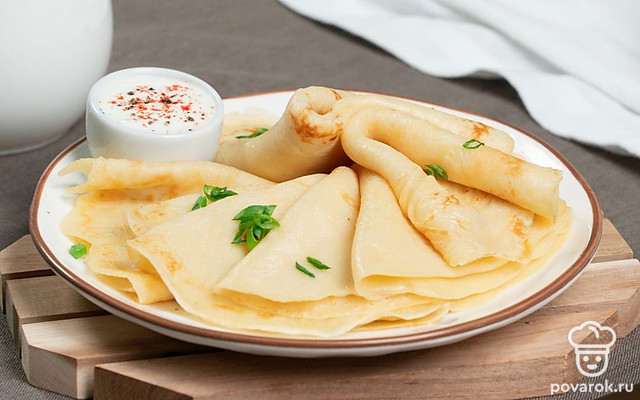Тонкие картофельные блины — Рецепт с фото