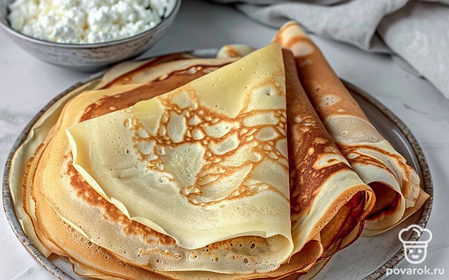 Блинчики на дрожжах — Рецепт с фото