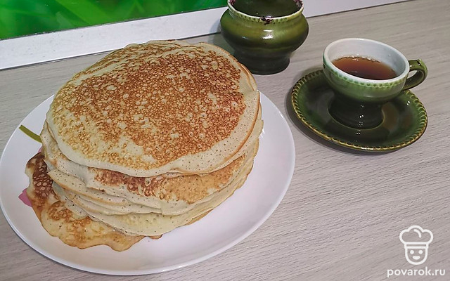 Ажурные блинчики на кефире — Рецепт с фото