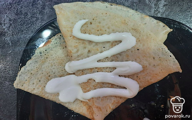 Блины со сметаной — Рецепт с фото