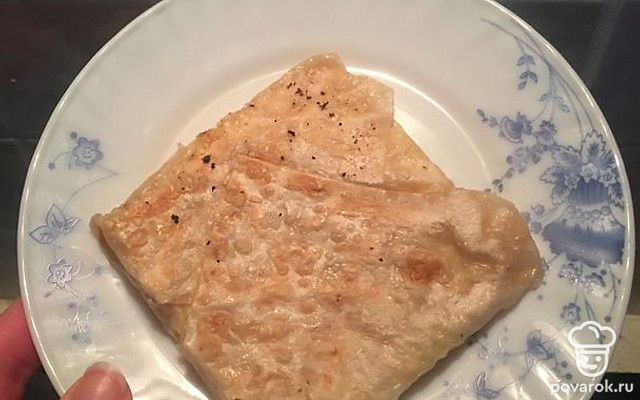 Блинчики с творогом и кашей из лаваша — Рецепт с фото