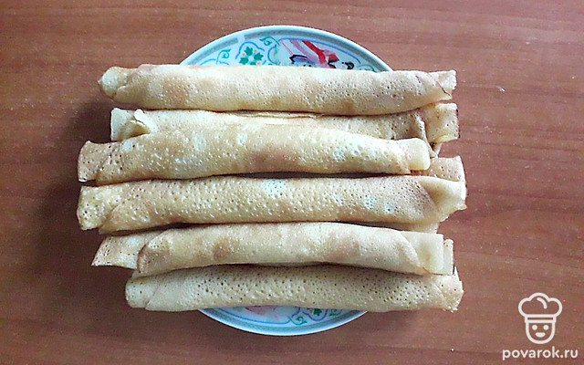 Блины на воде — Рецепт с фото