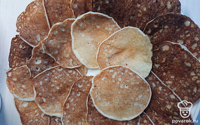 Кефирные мини-блинчики — Рецепт с фото