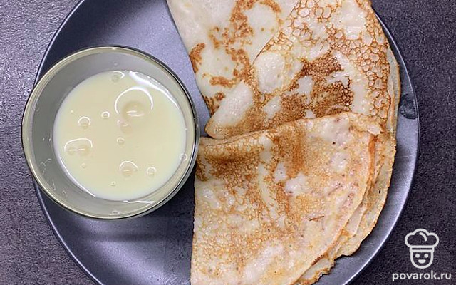 Блины без яиц — Рецепт с фото