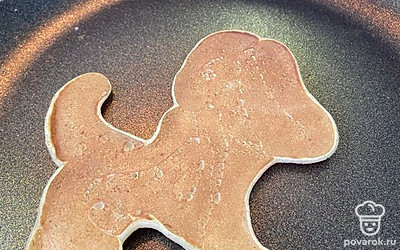 Обжариваем блинчик с двух сторон.