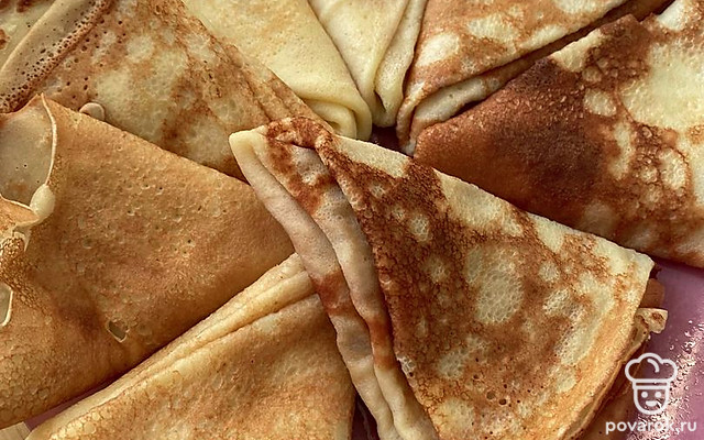 Блины на безлактозном молоке — Рецепт с фото