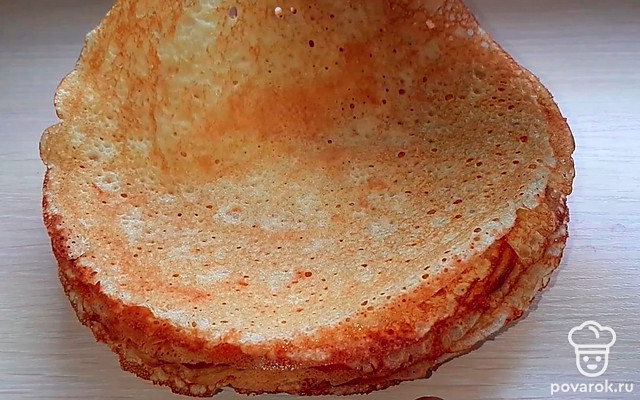 Ажурные молочные блины — Рецепт с фото