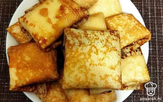 Блинчики с творогом — Рецепт с фото