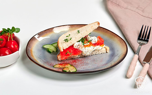 Тост с филе лосося — Рецепт с фото