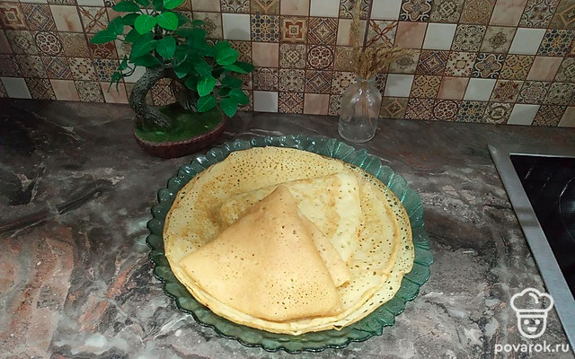 Ажурные блинчики на молоке — Рецепт с фото