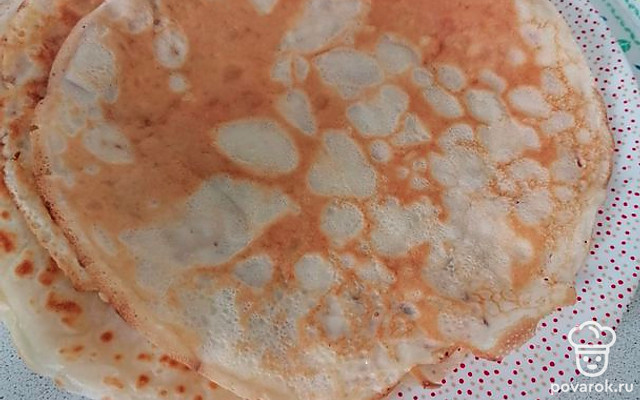 Тонкие блинчики — Рецепт с фото