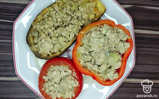 Капустник из фаршированных овощей — Рецепт с фото