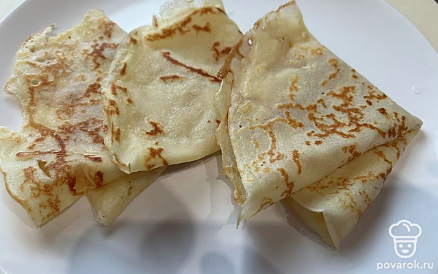 Домашние блины — Рецепт с фото