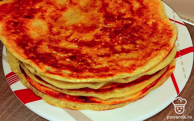 Блины из дрожжевого теста — Рецепт с фото